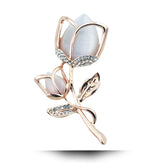 Rose Diamond Brooch